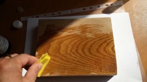 Дерево дуб обработка вазелиновым маслом и льяным для сравнения. доска разделочная столярная. DIY