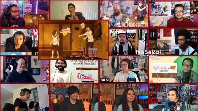 The Devil is a Part-Timer Opening 2 「WITH」 Season 2 - React Mashup (はたらく魔王さま!OP2) смотреть онлайн