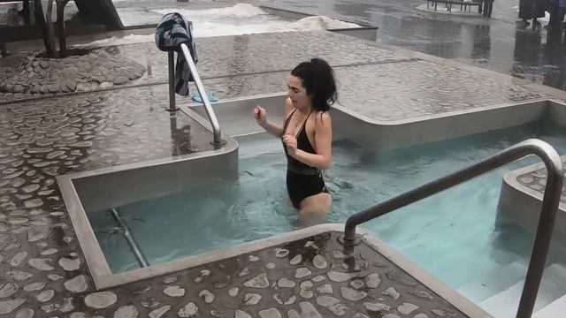 Ice Bath Swim 2024 Winter Rain Swimming in Ice Hole Cold Water Epiphany смотреть онлайн