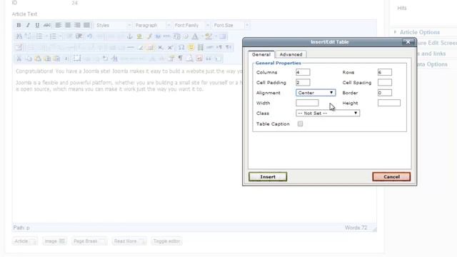 How to insert a table into a Joomla article смотреть онлайн