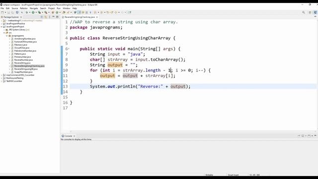 How to reverse a string using char array in java| Java Programs | Interview Question | Easy Coding смотреть онлайн