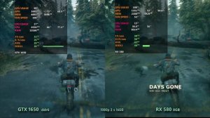 GTX 1650 vs RX 580 8gb