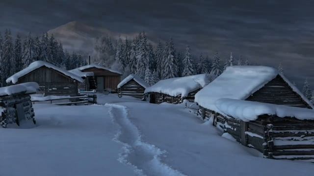 Snow, blizzard, sounds for relaxing rest, winter blizzard, soothing noise of wind and snow. смотреть онлайн
