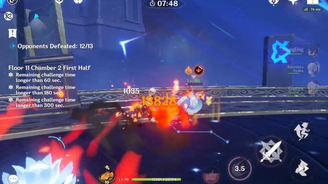 9 STARS SPRIRAL ABYSS FLOOR 11| Genshin Impact on Xiaomi Pad 5 смотреть онлайн