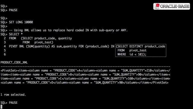 PIVOT and UNPIVOT Operators in Oracle Database 11g смотреть онлайн