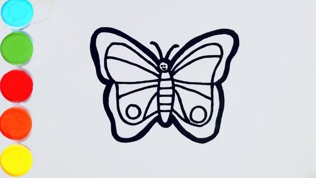 Drawing Cute Butterfly ? // Easy Drawing For Kids And Toddlers