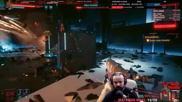 Adam Smasher vs. Gash Antipersonnel Grenades CYBERPUNK 2077 смотреть онлайн