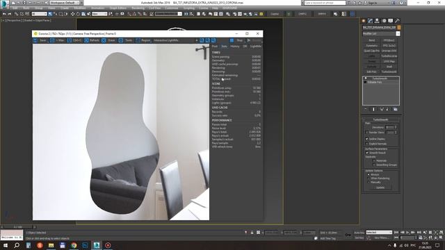 Фигурное зеркало с подсветкой Infuzoria Extra. 3ddd