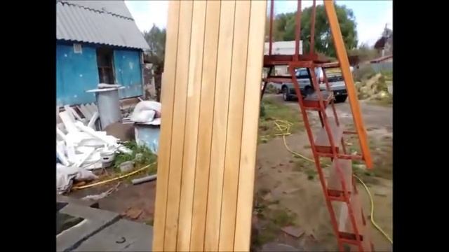 Отмываем полок из бани. смотреть онлайн