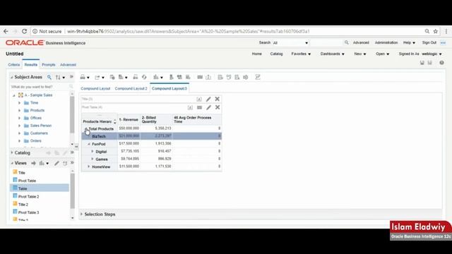22 OBIEE 12c - Chapter 07 Showing Results with Pivot Table (Part 2) смотреть онлайн