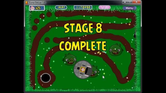 Let's play Angry Birds Zuma Stella (Longplay Adventure mode) смотреть онлайн