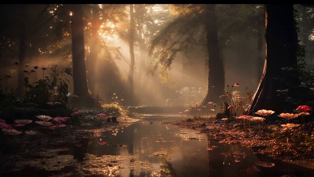 Peaceful Enchanted Forest🌳Calming Music to Relax🌳Alleviate Stress and Fall Asleep Fast смотреть онлайн