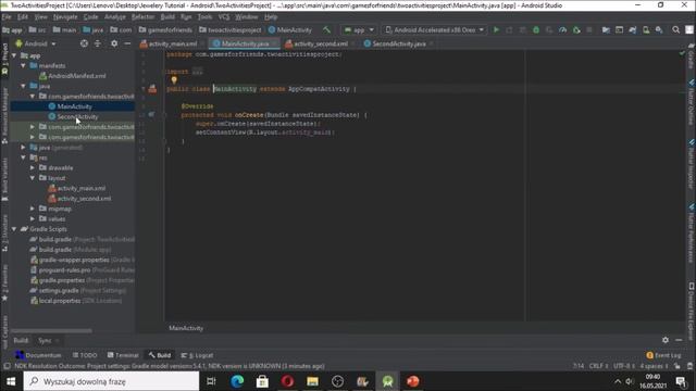 How to make new Activity in Android Studio? How to make back Button? Button setOnClickListener смотреть онлайн