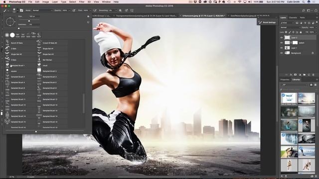 Make WATER SPLASHES in PHOTOSHOP | Photoshop tutorial (2018) смотреть онлайн