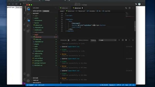 Getting up and running with nuxt | Zero to Deployed app with nuxtjs смотреть онлайн