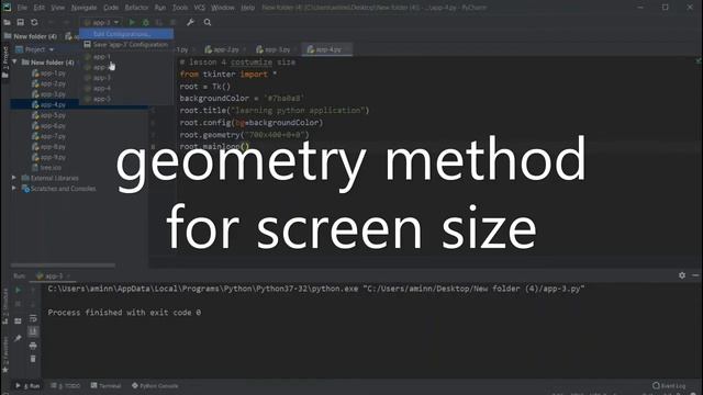 4-python application (gui) : how to create screen size application? смотреть онлайн