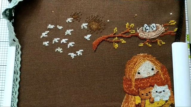 Осень - это.. ??☕ история одной работы ❤️✨вышивка крестиком смотреть онлайн