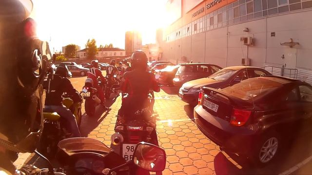 Байкеры Минска.Поездка в детский дом.Часть 2(Построение)