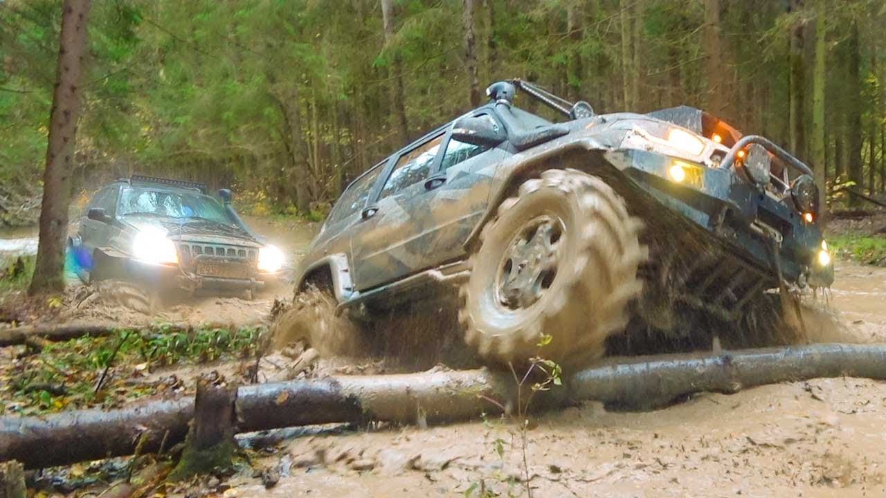 Такой финал не ожидал никто! Оффроад монстры на тракторных колёсах жестко рубятся на бездорожье смотреть онлайн