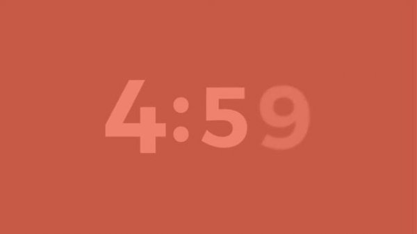 10 Minute Timer - Simple / Minimalist Countdown Timer with Alarm [Red Animated Countdown Timer]