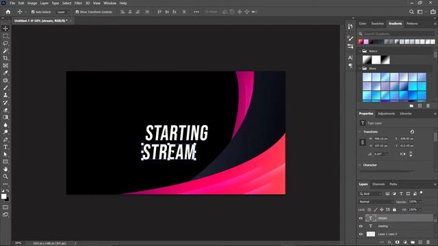 How To Create Streaming Overlay package EP-#1 -|Adobe photoshop 2021| смотреть онлайн