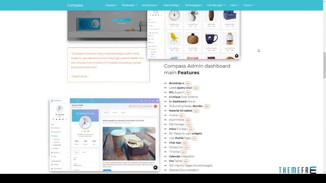 Compass - The ultimate Bootstrap 4 Admin Dashboard Russell Nor смотреть онлайн