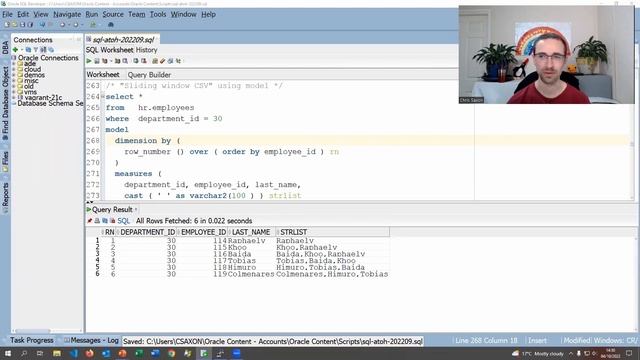How to concatenate rows into a comma-separated list with LISTAGG смотреть онлайн