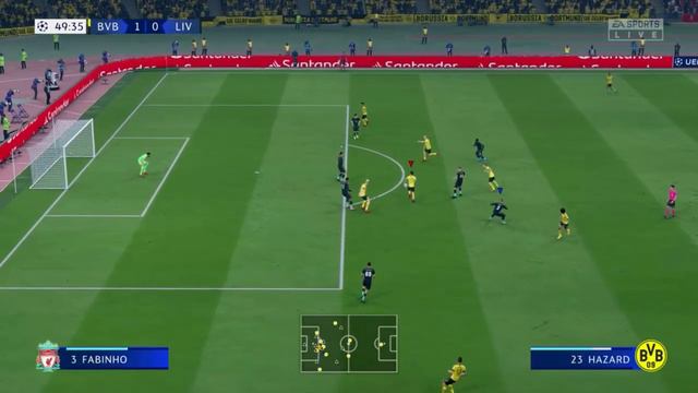 Thorgan Hazard Goal v Liverpool FIFA 20 смотреть онлайн