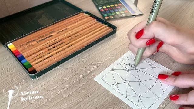 Обзор Пастельные карандаши Faber castell для зентангл смотреть онлайн