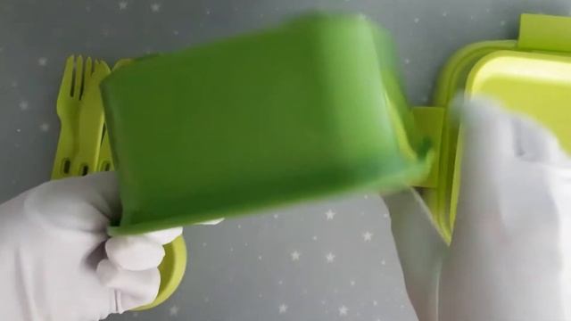 Обзор на зеленый контейнер для еды