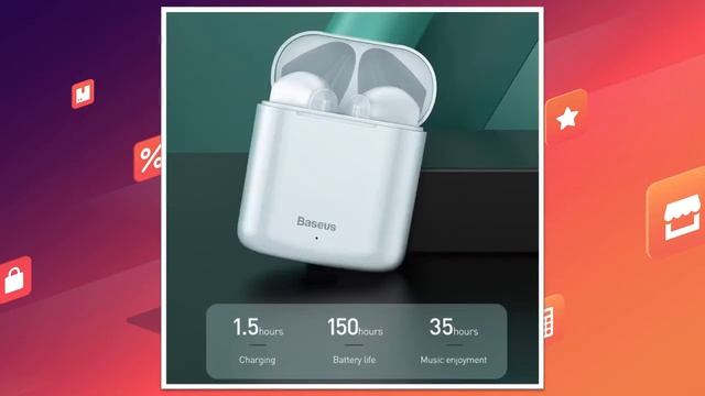 TWS наушники Baseus W09 | скидки на Али смотреть онлайн