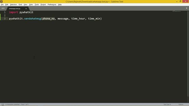 Whatsapp Automation using Python - PyWhatKit | CodinGunda смотреть онлайн