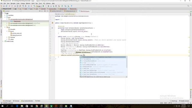 Custom Dialog in Android Application смотреть онлайн