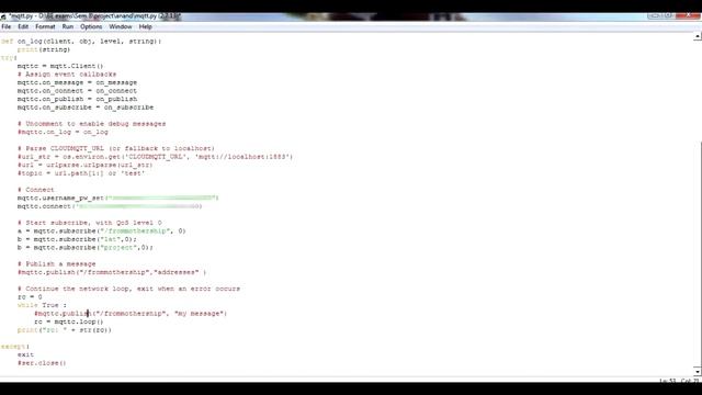 Connect MQTT server with Python смотреть онлайн