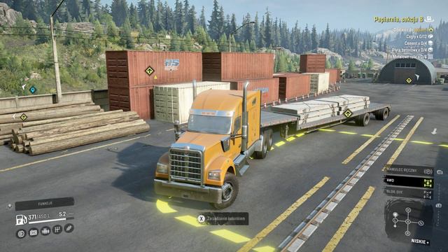 Kenworth W990 Płyty Betonowe. Papiernia. Sekcja B / SnowRunner смотреть онлайн