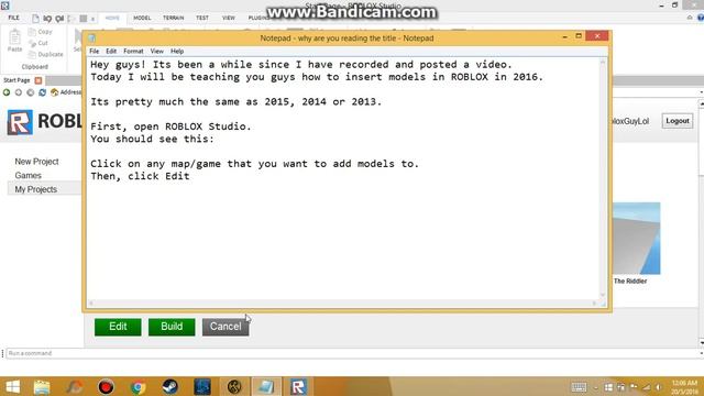 Roblox How to Insert Models 2016 смотреть онлайн