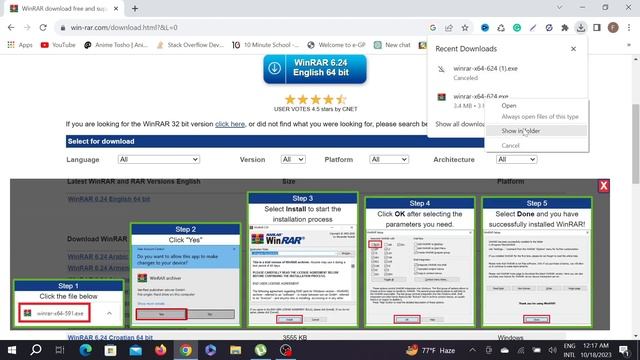 How to extract RAR files on pc | How to open RAR files on windows 10/ 11 смотреть онлайн