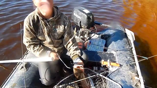 Супер рыбалка на р.Тавда троллинг .Щука 6200 порвала подсачек. смотреть онлайн