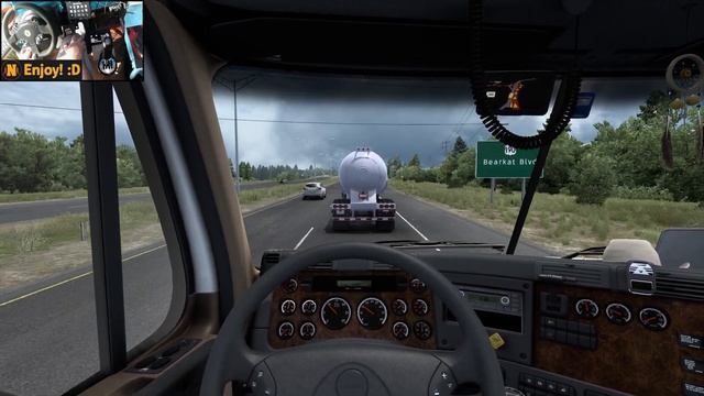 Freightliner Cascadia 125 w/ DD15 | Dallas - Beaumont | ATS Gameplay 4K + wheel cam смотреть онлайн