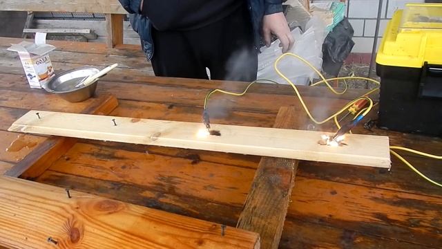 Аппарат для выжигания молнии. Испытание. Apparatus for burning zip. Test. смотреть онлайн