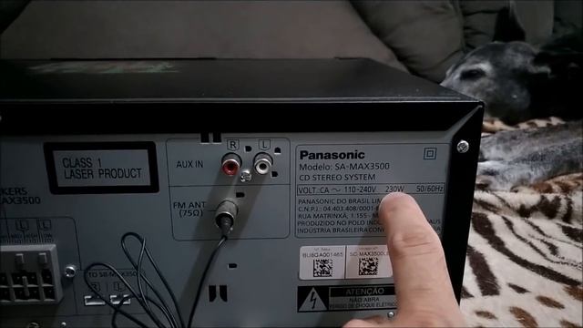 MAX3500 Panasonic, teste de consumo máximo de energia (W) e venda do aparelho. смотреть онлайн