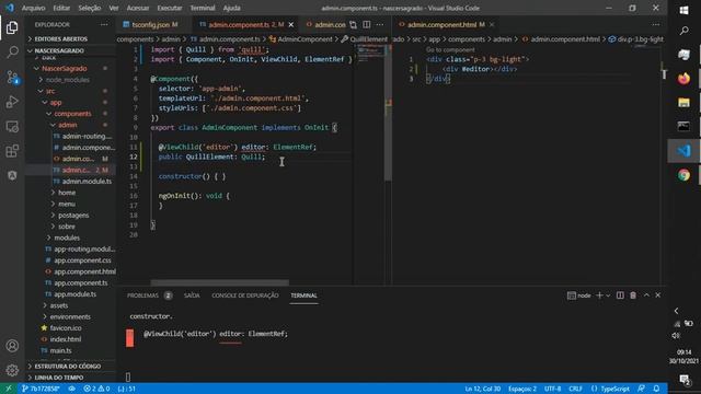 Cookiebook - Configurando Quill Editor no Angular 12 смотреть онлайн