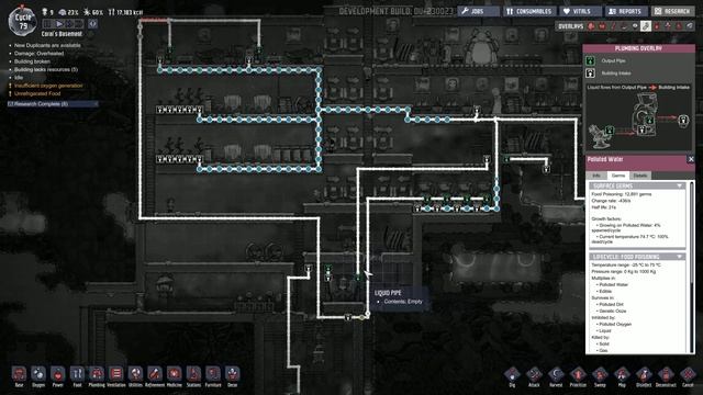 Oxygen Not Included Outbreak - How to clean germs out of your polluted water within 5 mins (Video 6 смотреть онлайн