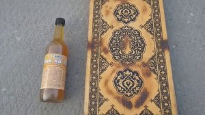 Как покрыть лаком дерево. Декоративный обжиг дерева. Как я украсил старые нарды.