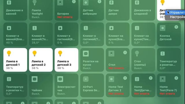 Управление группой Swiitch Home через Apple Homekit