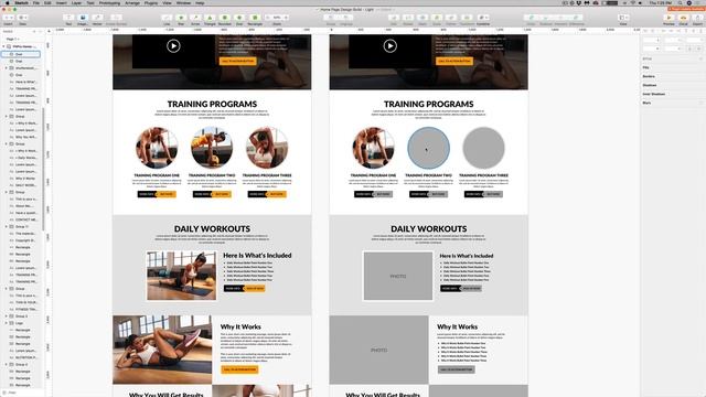 How to Design a Fitness Website Home Page In Sketch смотреть онлайн