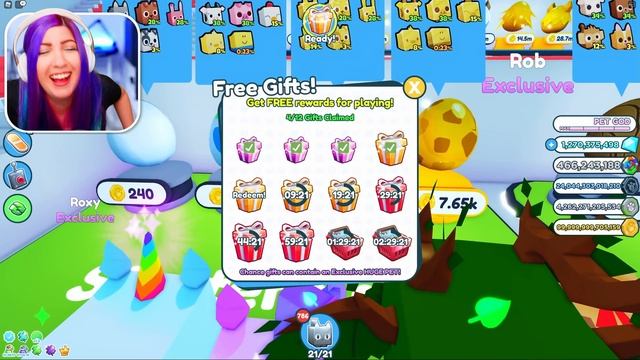 I Used 10 Computers to get the MOST HUGE PETS EVER in Pet Simulator X! смотреть онлайн