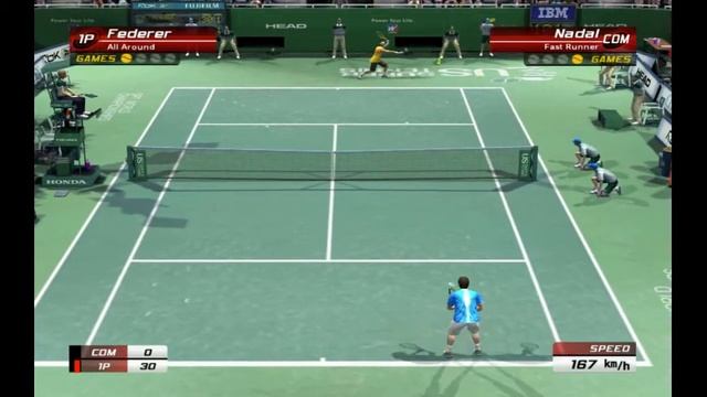 Virtua Tennis 3/Gameplay/Hard/Roger Federer VS Rafael Nadal смотреть онлайн