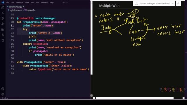 Python 3 Class#71:--Multiple Context Managers смотреть онлайн