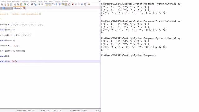Python Tutorial #9 - Further list operations II смотреть онлайн